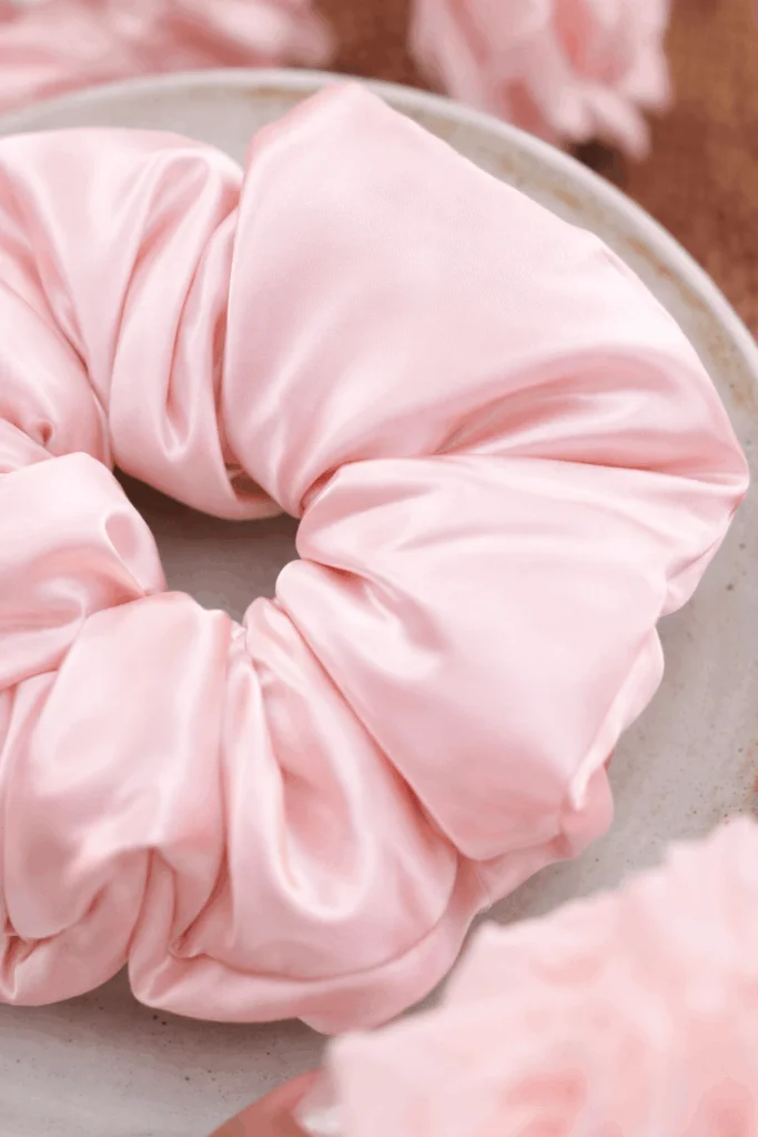 AMBERSPACE Colet Rellenado 100% Seda de Morera 22 Momme Rosa Sakura